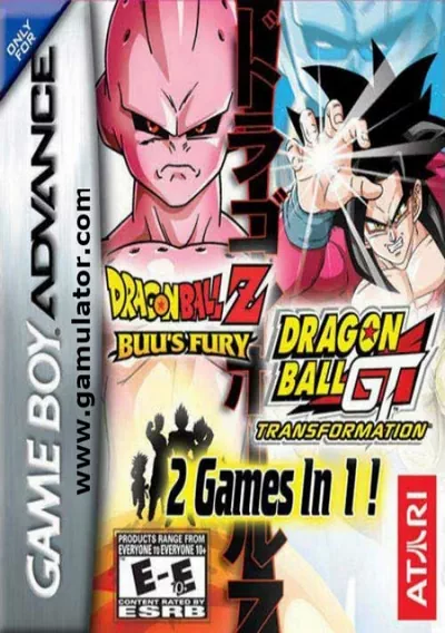 The cover of the game «2 in 1 - DBZ - Buu's Fury & DBGT - Transformation»